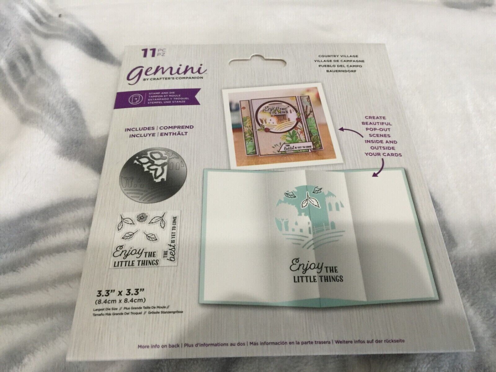 Crafters Companion Circular Pop Out Scene Stamp & Die Set Secret Garden