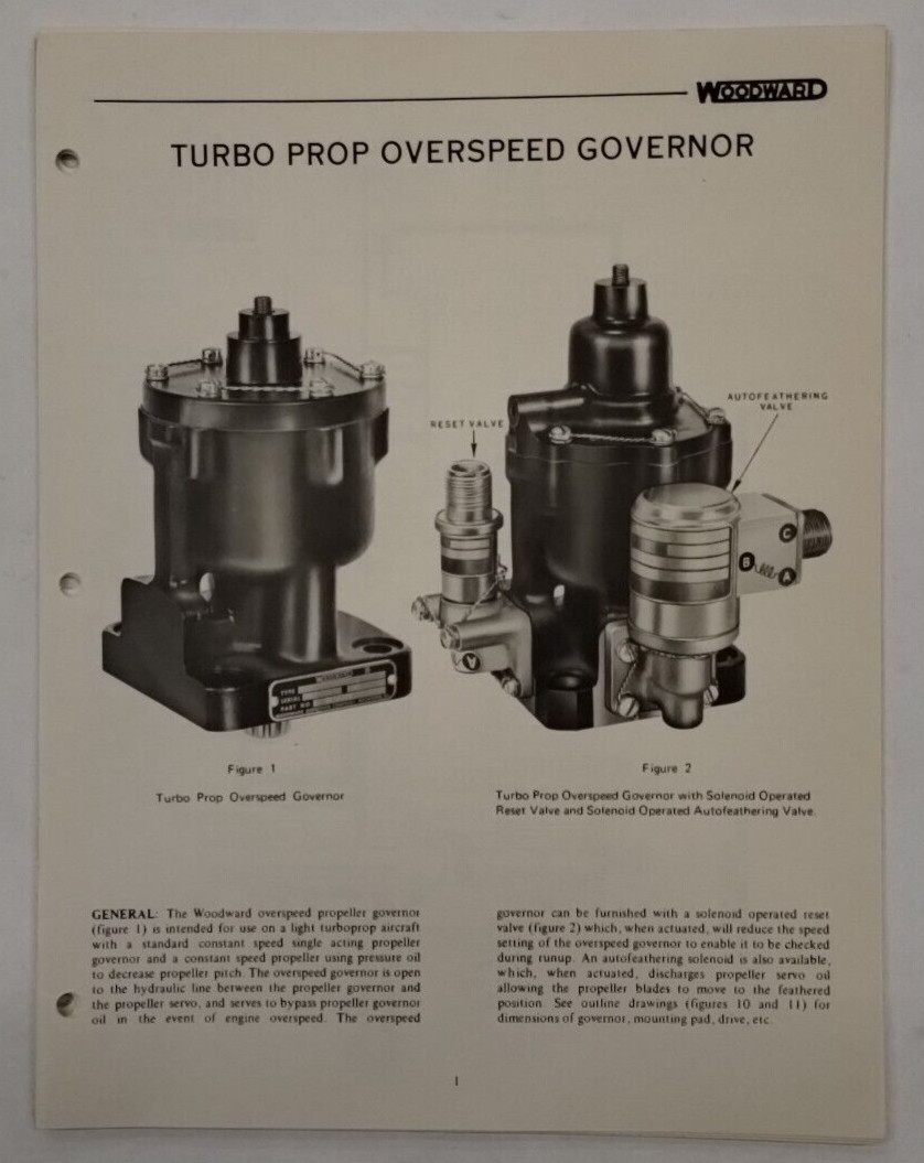 Woodward Turbo Prop Overspeed Governor Manual-Original