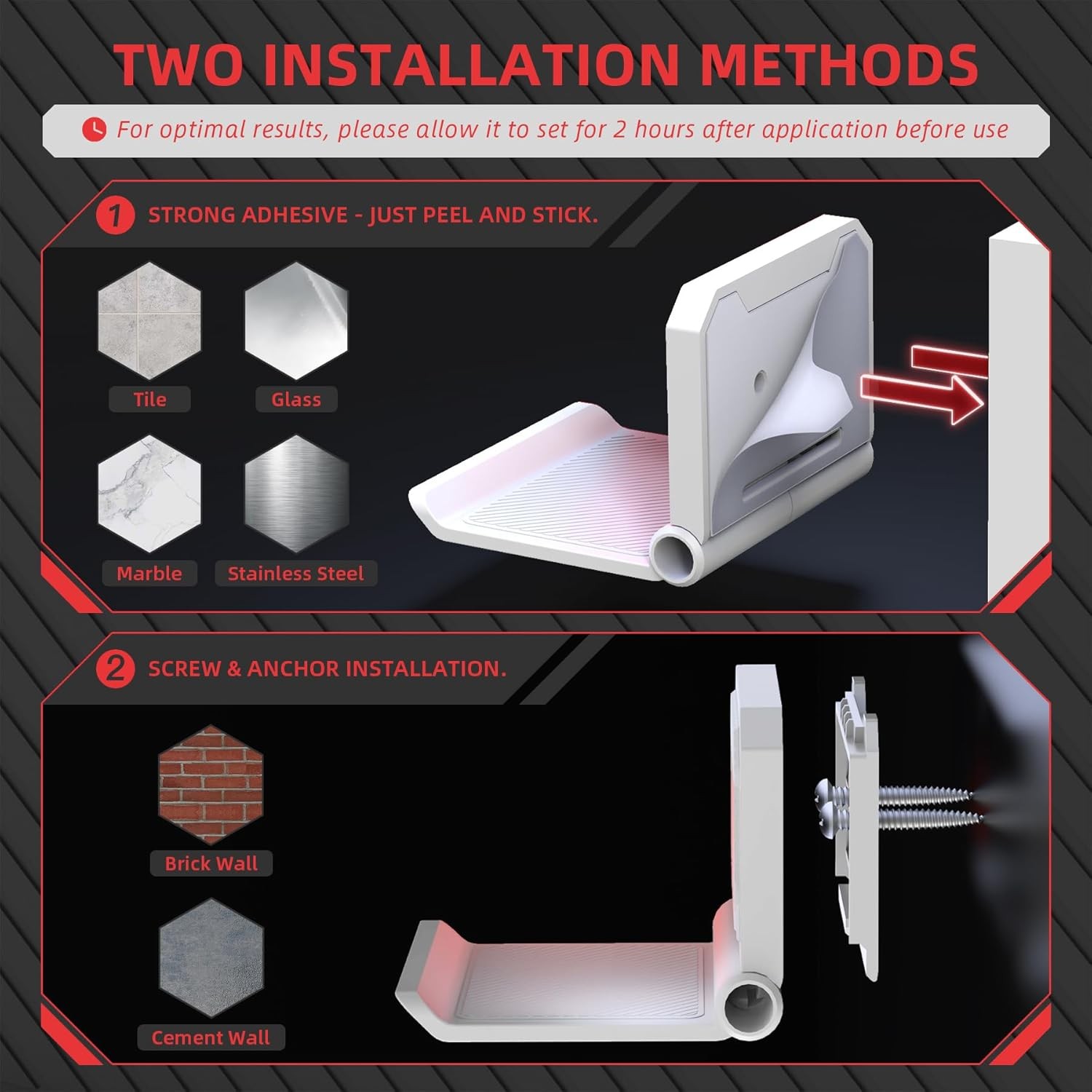 FOLD Controller Holder Wall for ps5 ps4 Xbox Switch 2 Pro Headset 2 Pack
