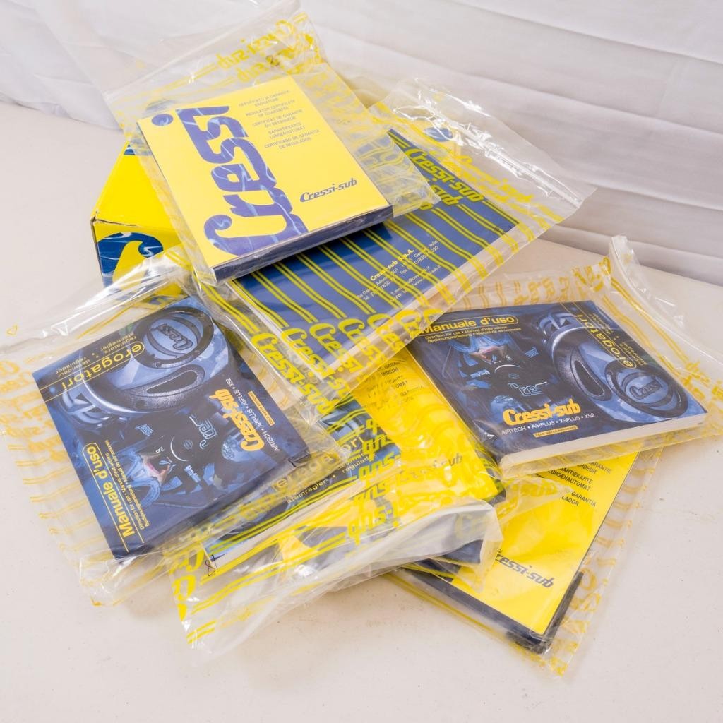 Box Cressi Octopus & Regulator Scuba Diving Manuals and Instructions