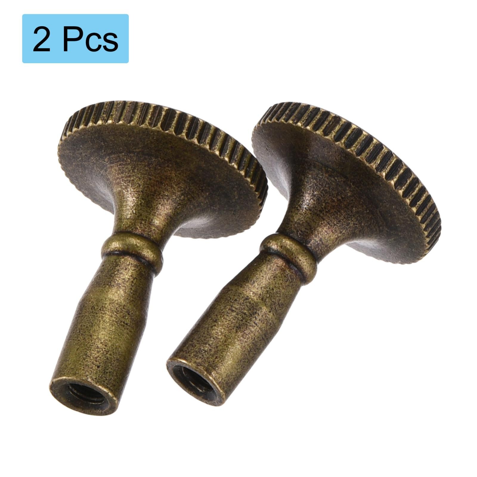 Lamp Turn Switch Knob Replacement Twist Knobs Extension 20mm Length Bronze 2Pcs