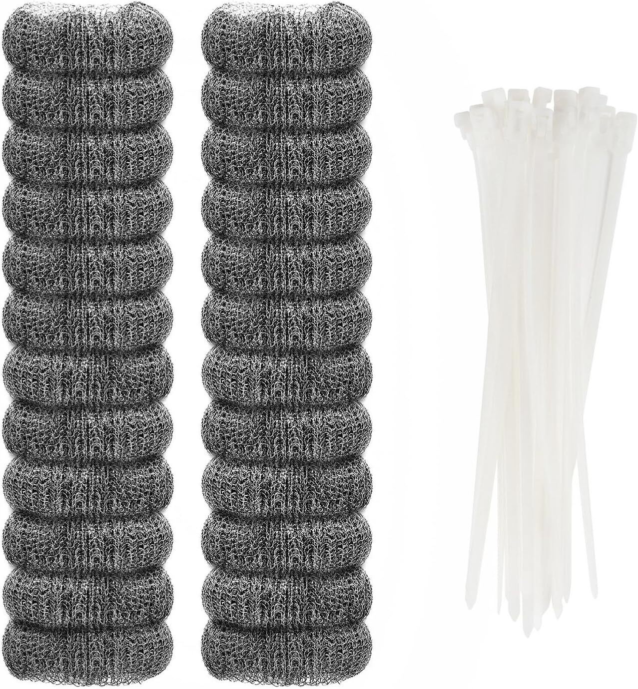 24Pcs Washing Machine Lint Traps with Cable Ties Drain Hose Screen Filters USA