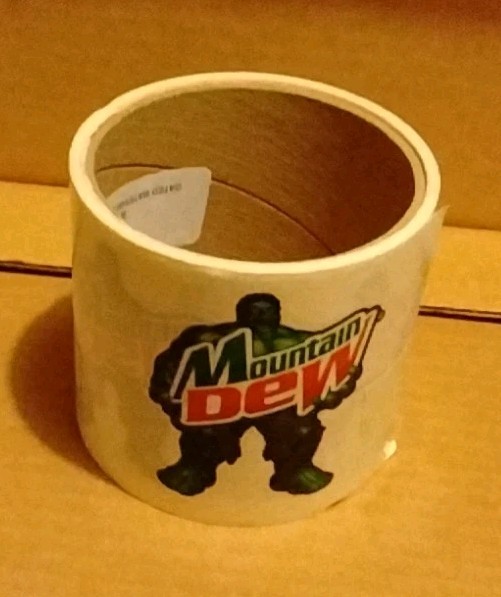 Vintage Mountain Dew Hulk Sticker Lot Roll Of 50 NOS  Super Heroes Complete Roll