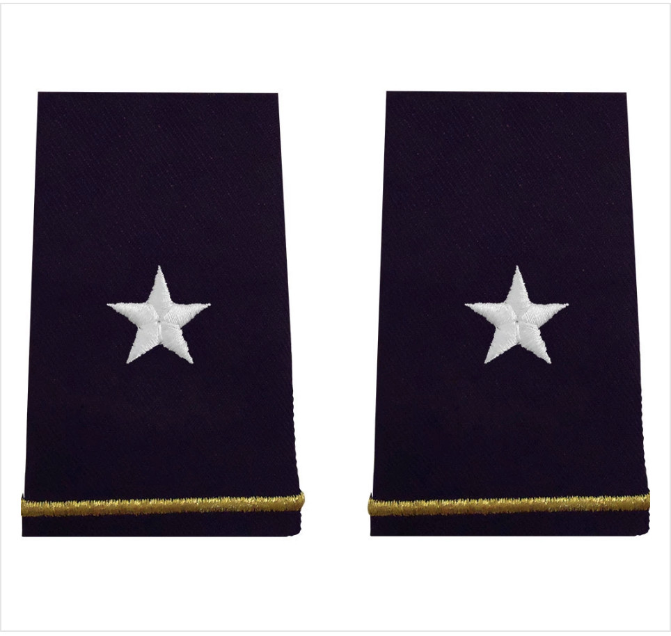 GENUINE U.S. ARMY EPAULET: BRIGADIER GENERAL - FEMALE SMALL