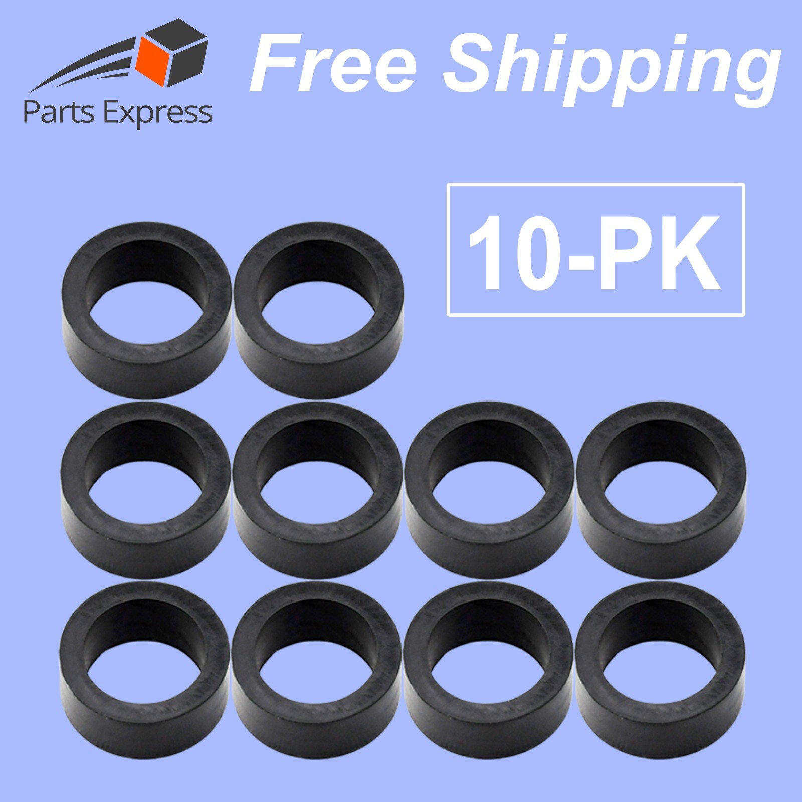 Steamer Rubber Washer Gaskets Boiler Gauge Sight Glass Seals 5/8"OD-Glass 10 pcs