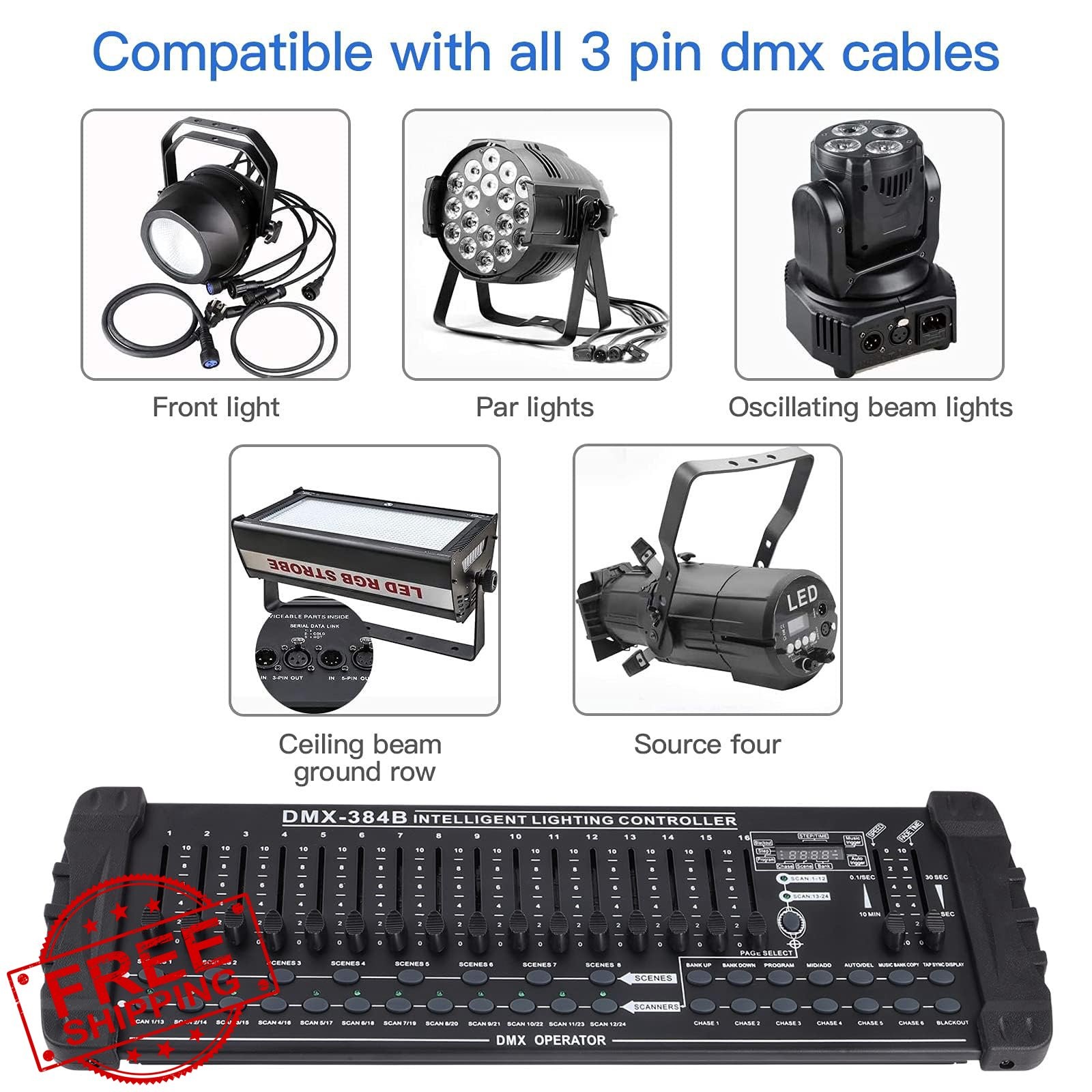Xelletye DMX Controller 384CH Black