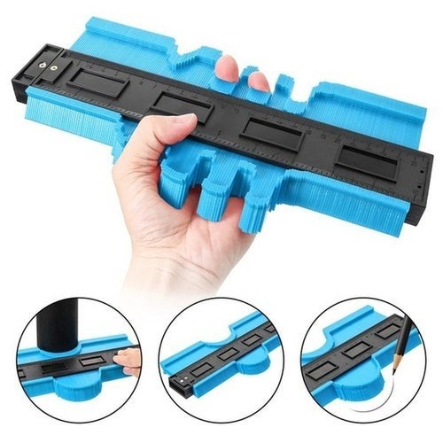 Profiler Multifunction Contour Gauge Versatile Profiler Ceramic Tile.. Color Blu