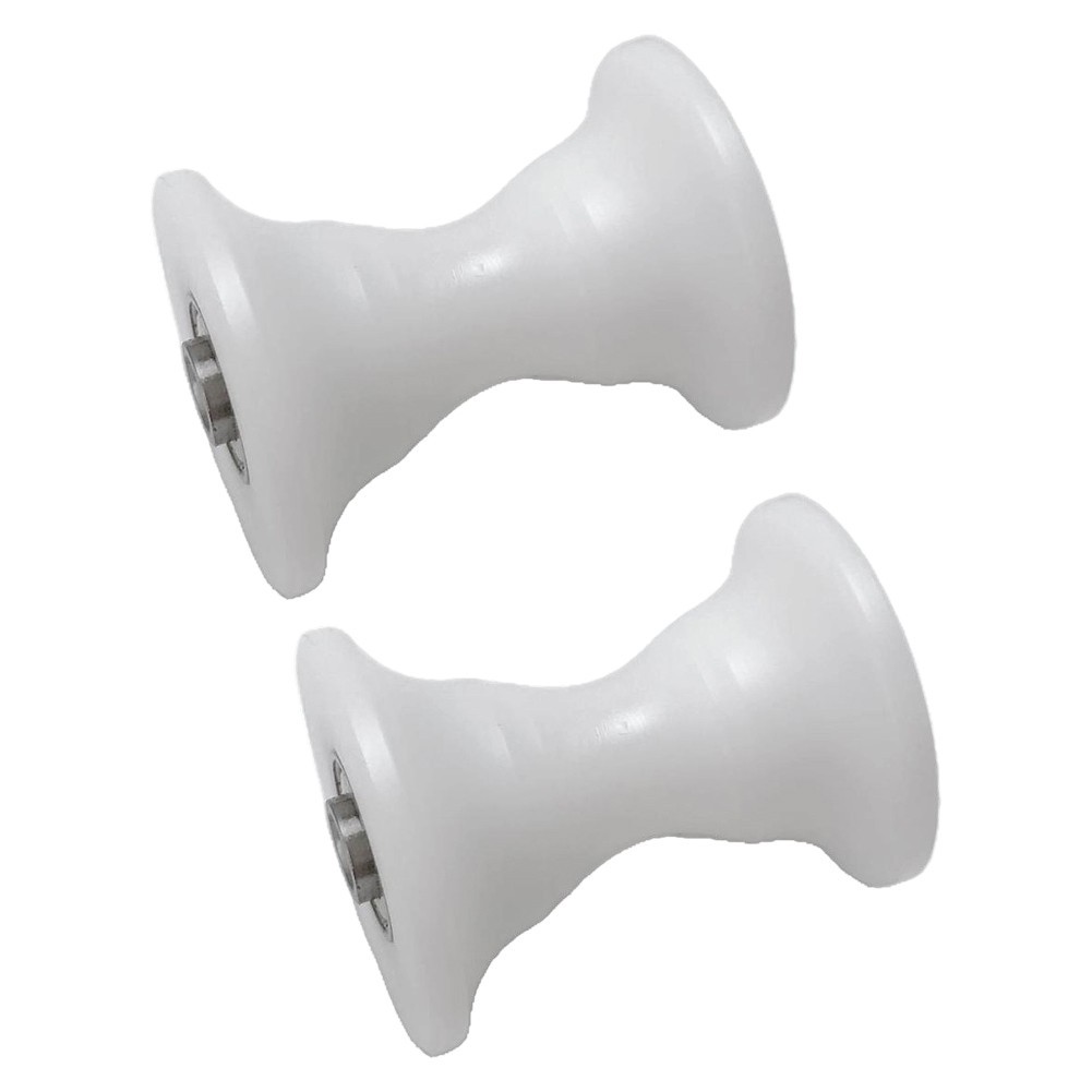 Compact Design Bearing Pulley for Rowing and Belly White Color