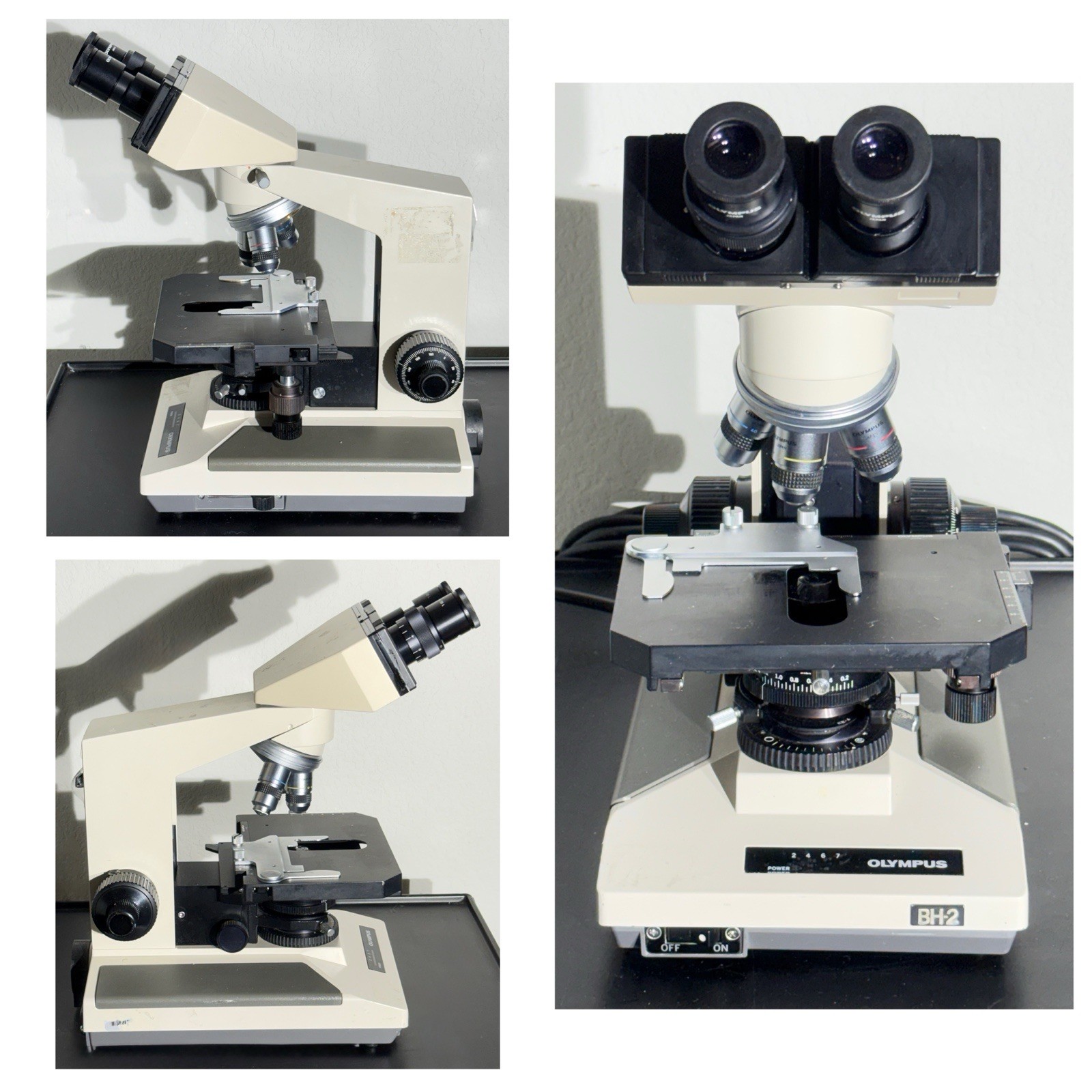 Olympus BH-2 BHTU Binocular Microscope w/ 3 Objectives 4/10/40