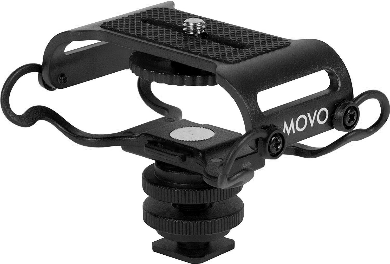 Black Microphone Shock Mount Universal Design for Cameras and Recorders
