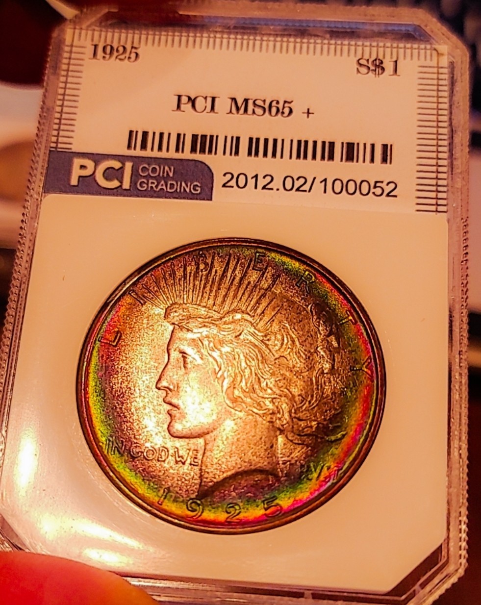 1925 $1 Peace Silver Dollar COIN PCI VERY PQ/ STUNNER.
