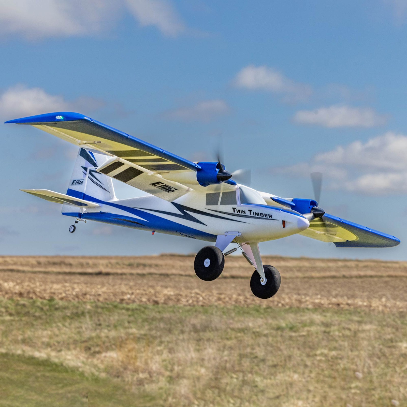 E-flite RC Airplane Twin Timber 1.6m BNF Basic with AS3X and SAFE Select