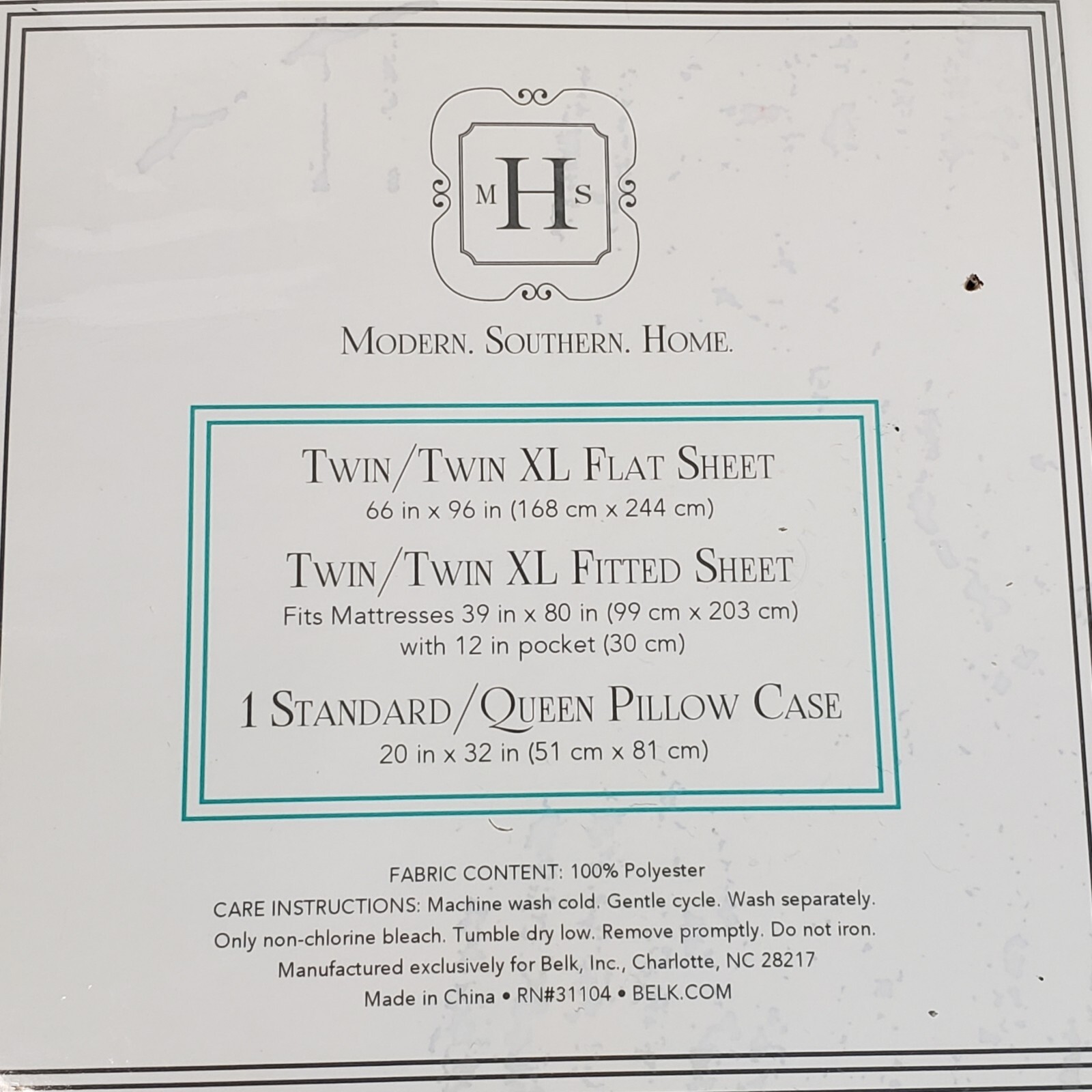 New! Microfiber/Twin XL Size 3 Pc Sheet 100% Polyester