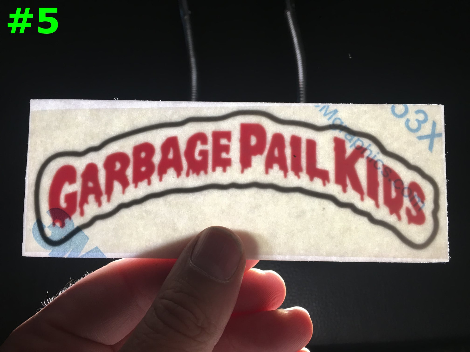 GARBAGE PAIL KIDS CLASSIC LOGO RED WITH BLACK BORDER 5.75X2 VINYL DECAL