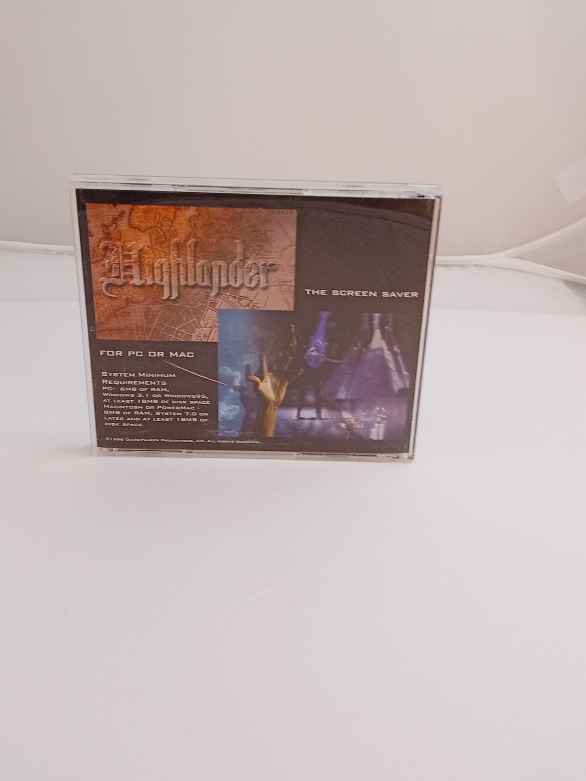 Highlander: The Screen Saver (CD, PC & Mac, 1996)