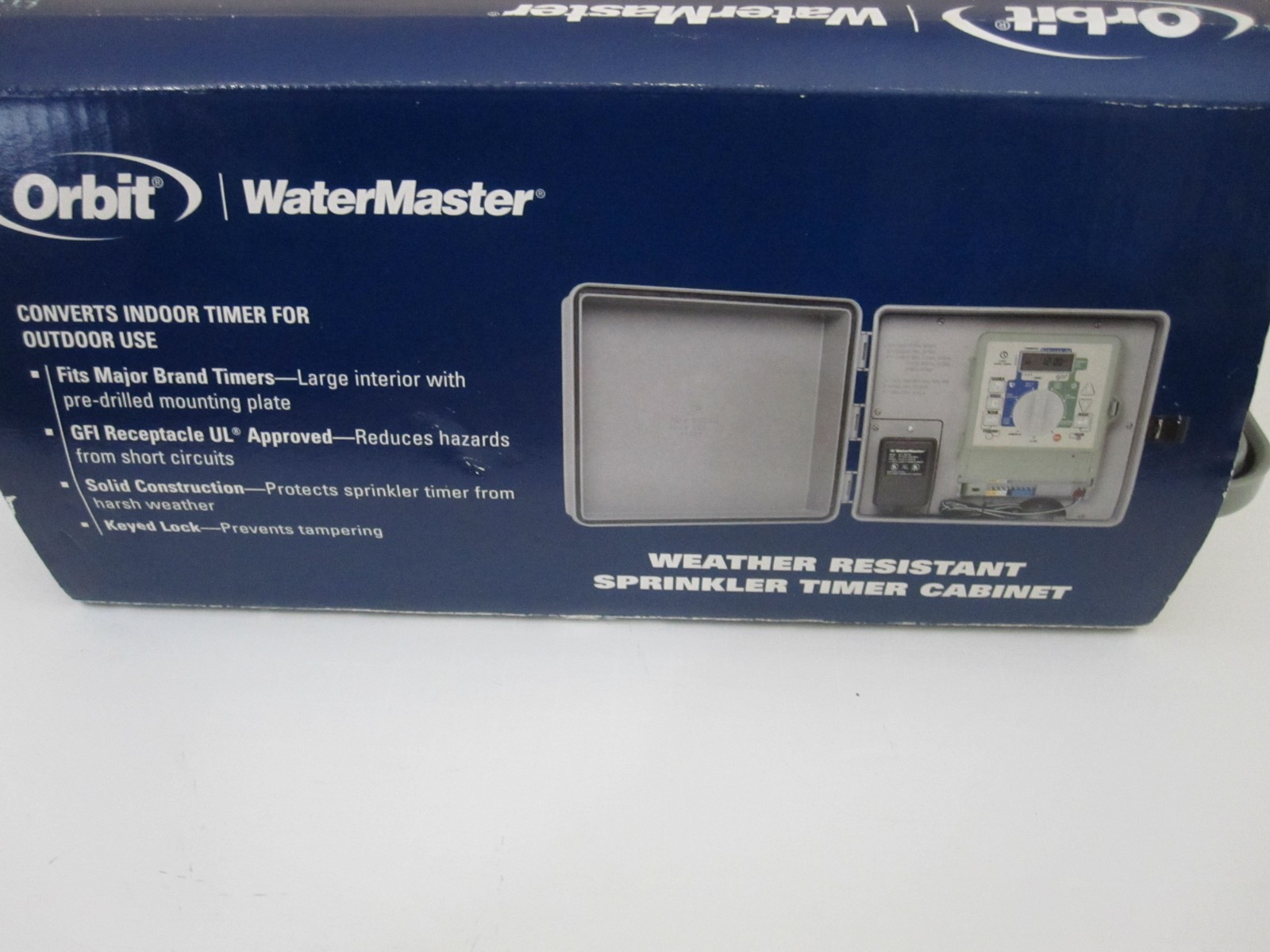 ORBIT WATERMASTER SPRINKLER TIMER CABINET 57095-21 NEW