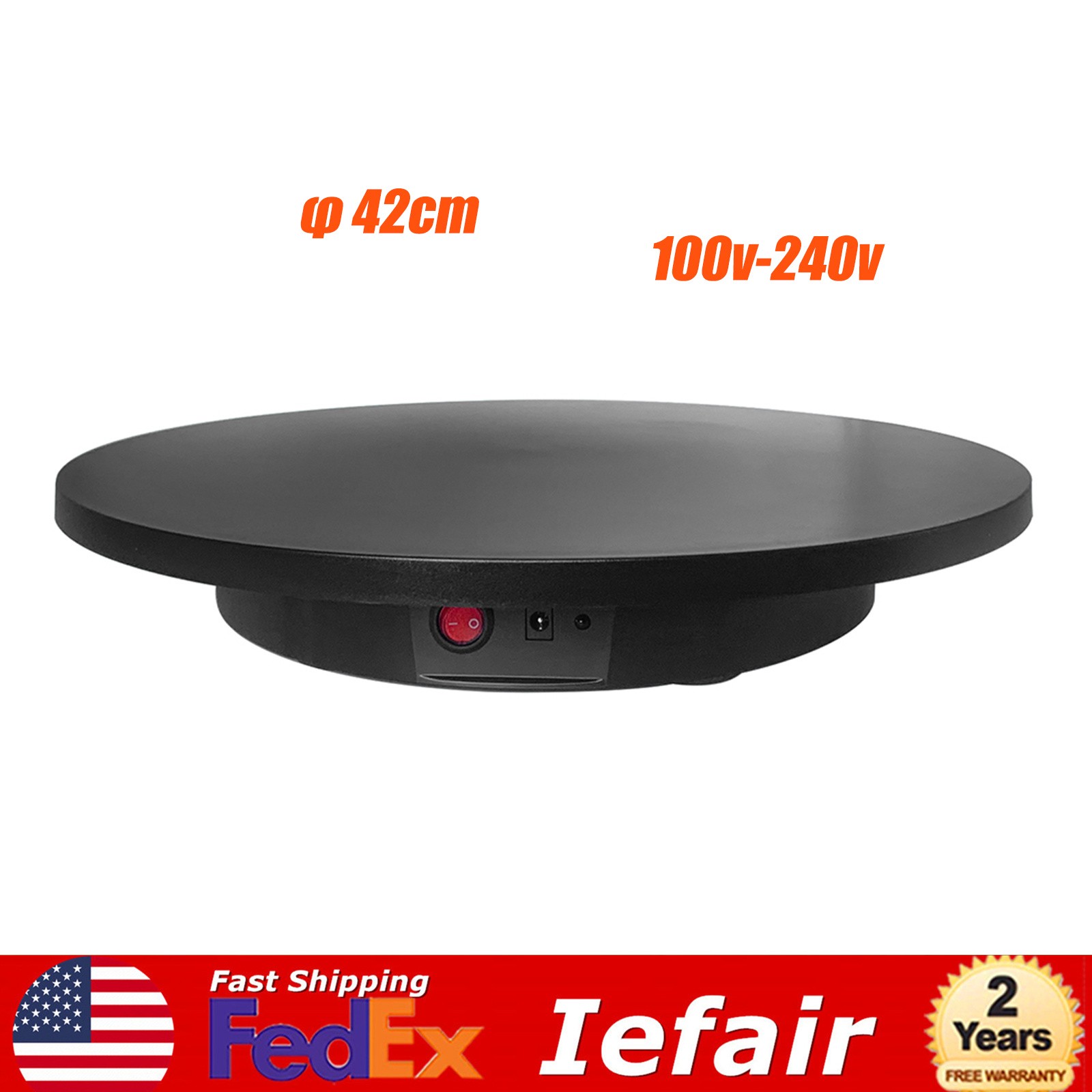 16.5in 360°Remote Control Electric Motorized Rotating Turntable Display Stand