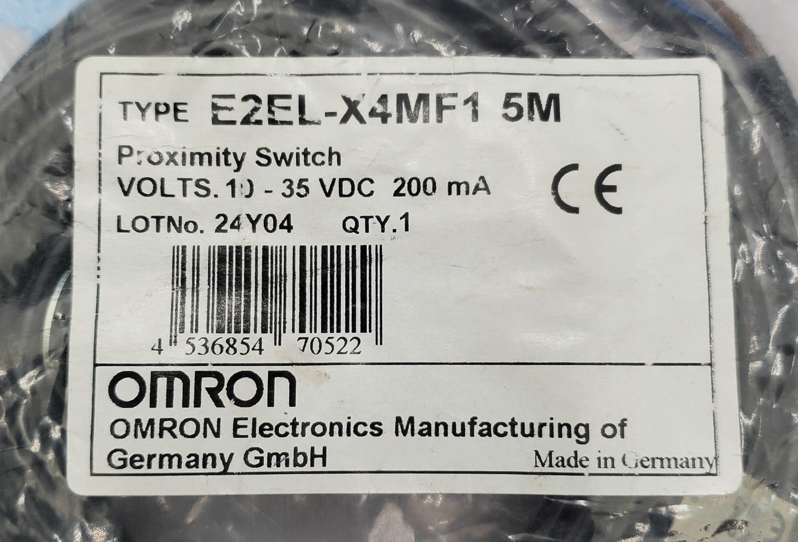 Omron E2EL-X4MF1-5M Proximity Switch 35VDC 200mA