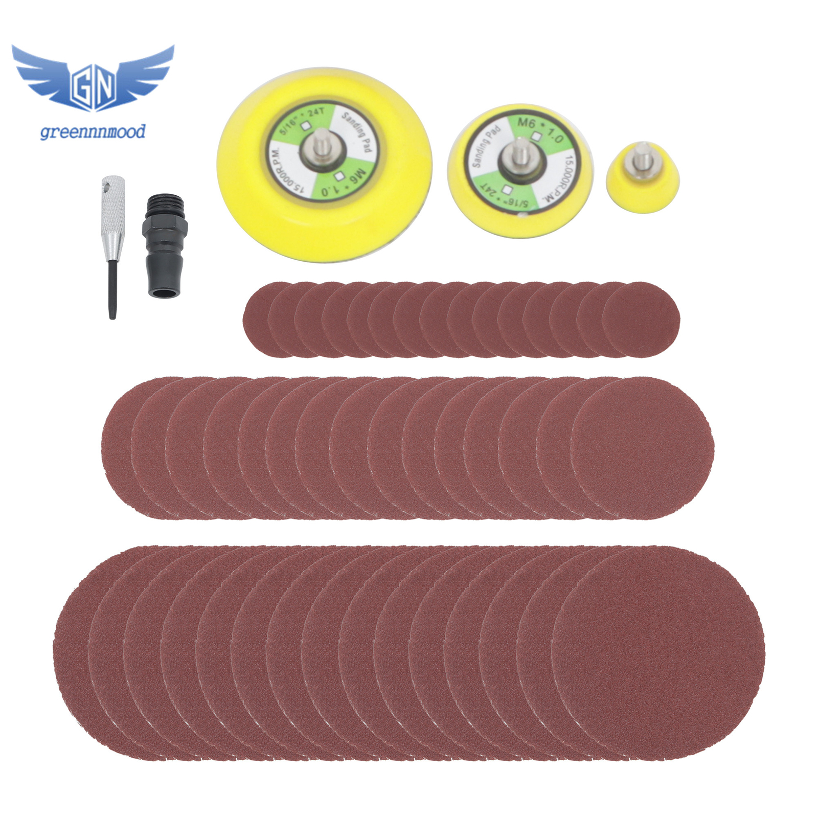 1 "2" 3 " Random Orbital Air Sander Mini Pneumatic Sander for Auto Body Work