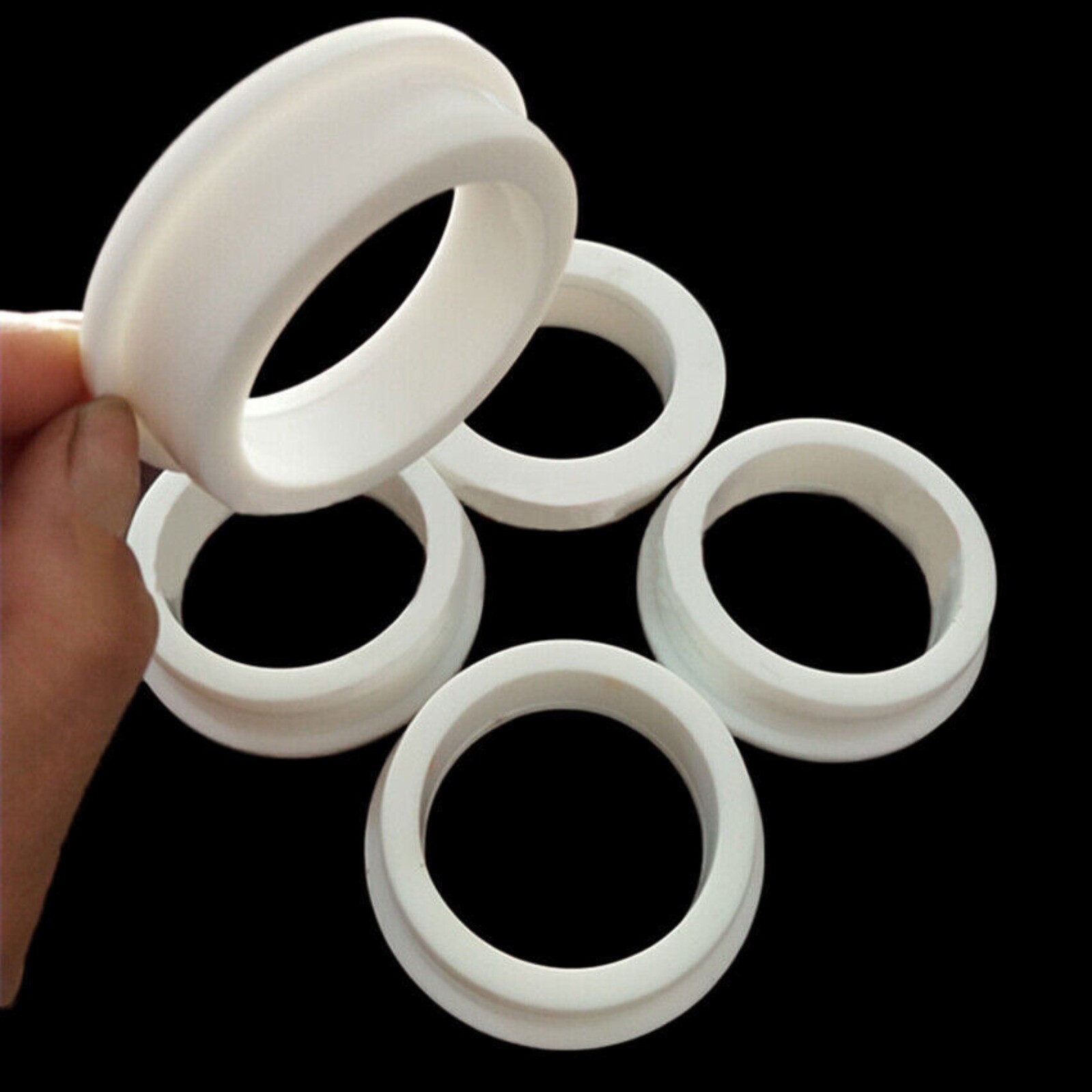 White Silicone Rubber Grommet Plug Bungs Cable Wiring Protect Bushes 5mm-196mm