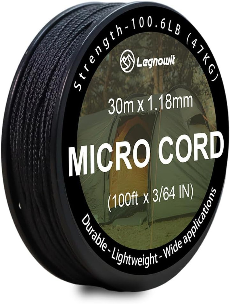Micro Paracord, 1.18Mm X 100Ft Thin Mini Utility Braided Small Paracord for Craf