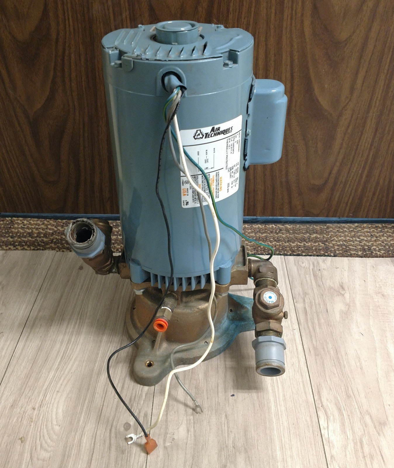 Air Techniques 2 HP Vacuum Motor (Model: 1093425401)
