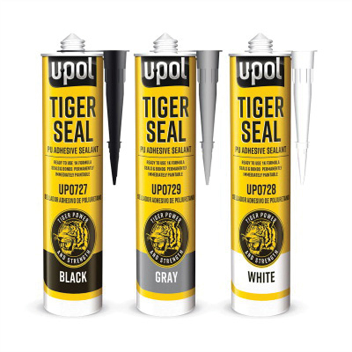 U Pol Products TIGER SEAL UP0728 Seam Sealer, 310 mL Cartridge, Solid, White, 24