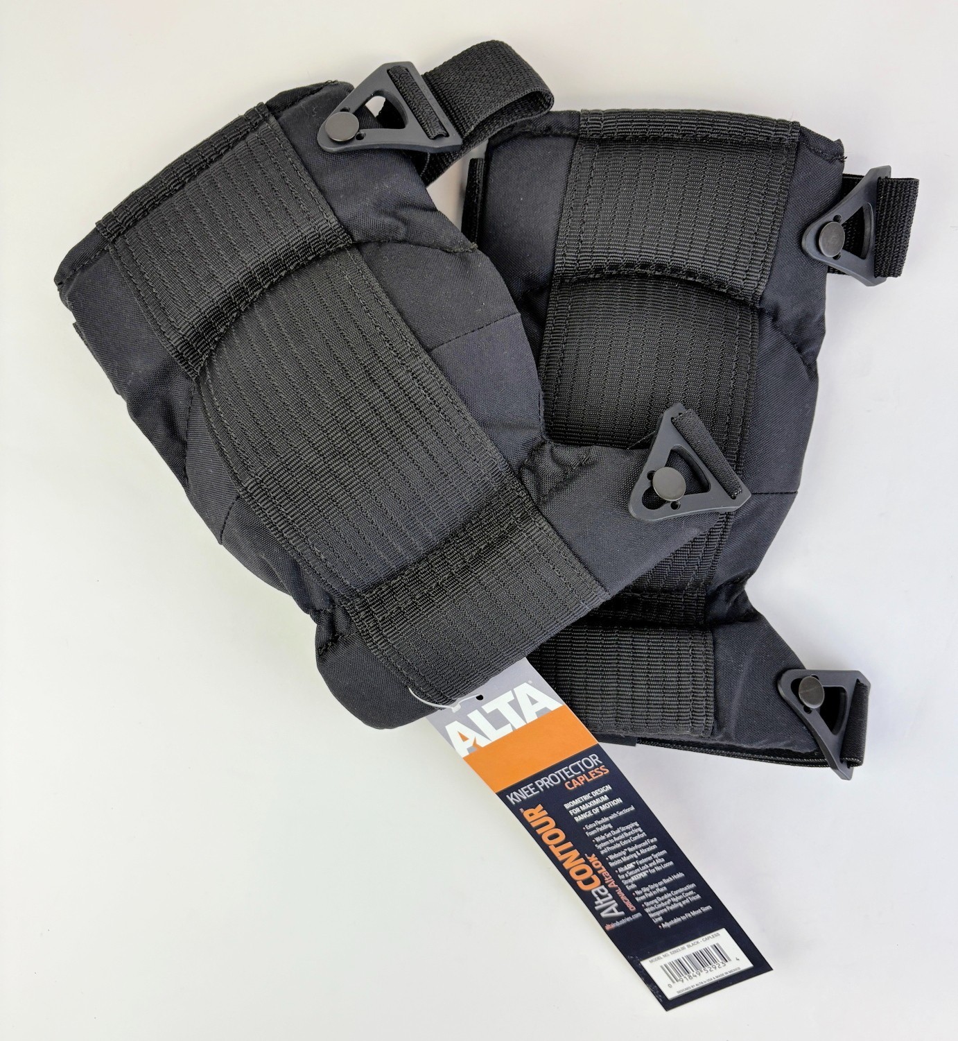 Knee Protector Pads Capless Black Cordura Nylon Alta 52923.00