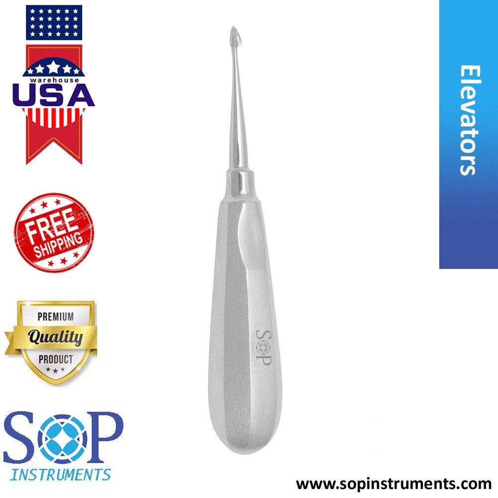 German Dental Spade, Offset Angled Elevator Oral Surgery by SOP Instruments
