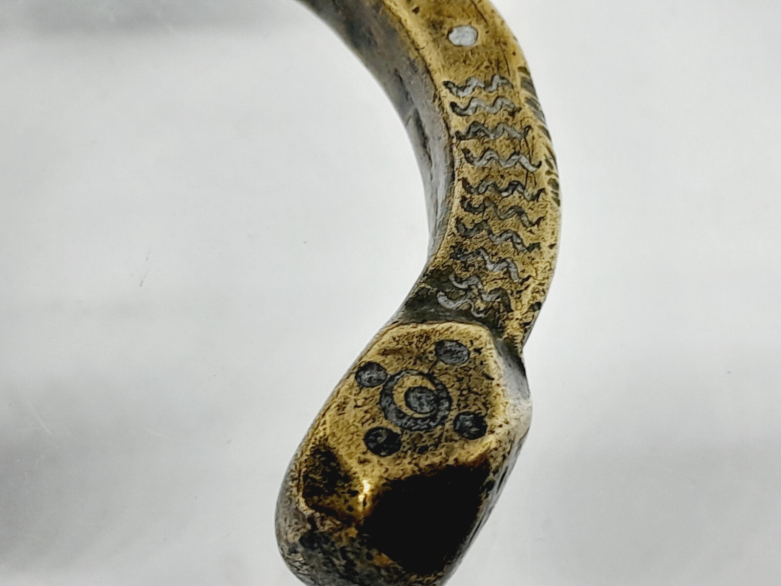 WEST AFRICIAN BRASS MONEY RING - 1800'S