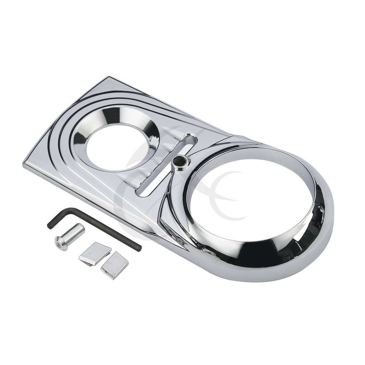 Chrome Dash Panel Insert Cover Fit For Harley Softail Deluxe FLSTN 2006-2017 US