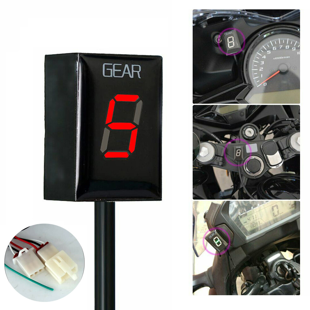 Motorcycle Red LED Gear Indicator For Honda CBR600 CBR1100XX 600F3 CB600 CBF600