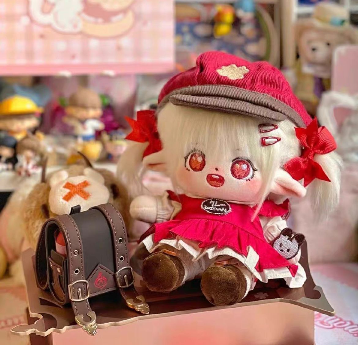 In Stock Genshin Impact Klee 20cm Plush Doll Pillow Dress up Stuffed Toy Anime