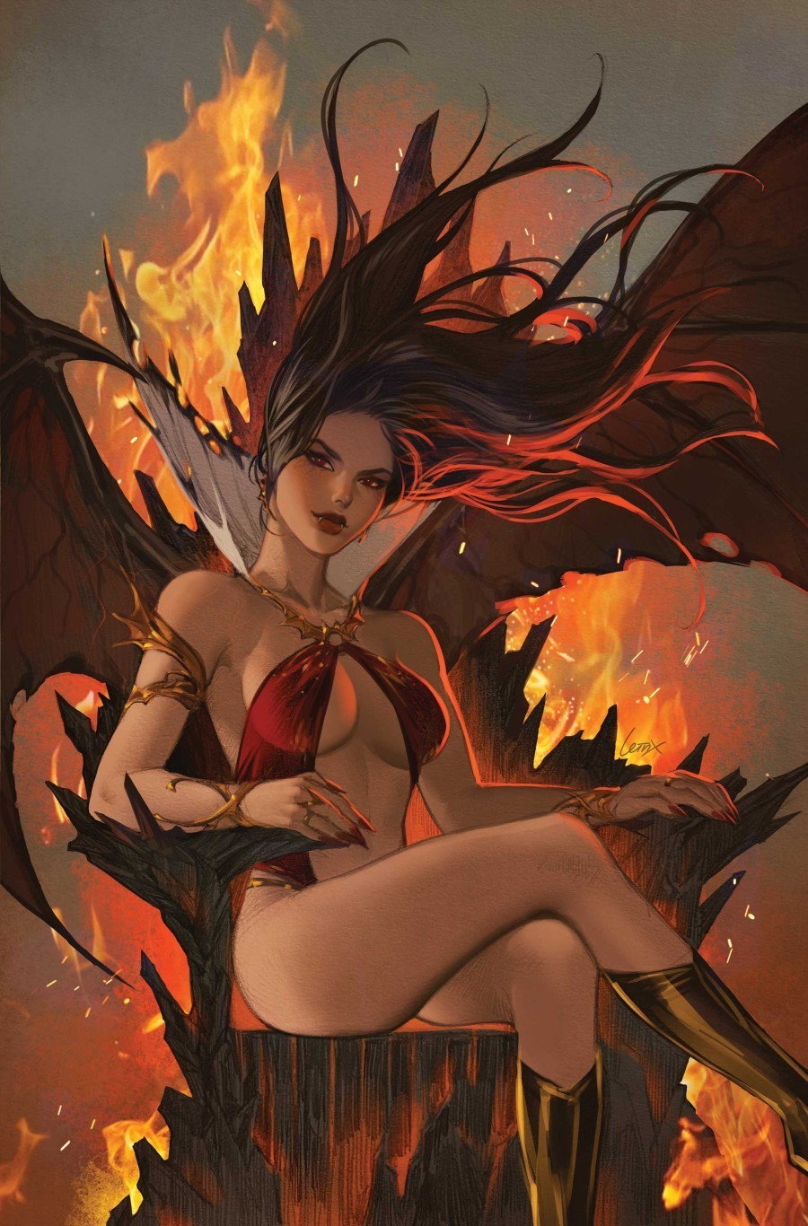 VAMPIRELLA ARMAGGEDON #12 - LESLEY 'LEIRIX' LI  COVER H 1:15 VIRGIN VARIANT