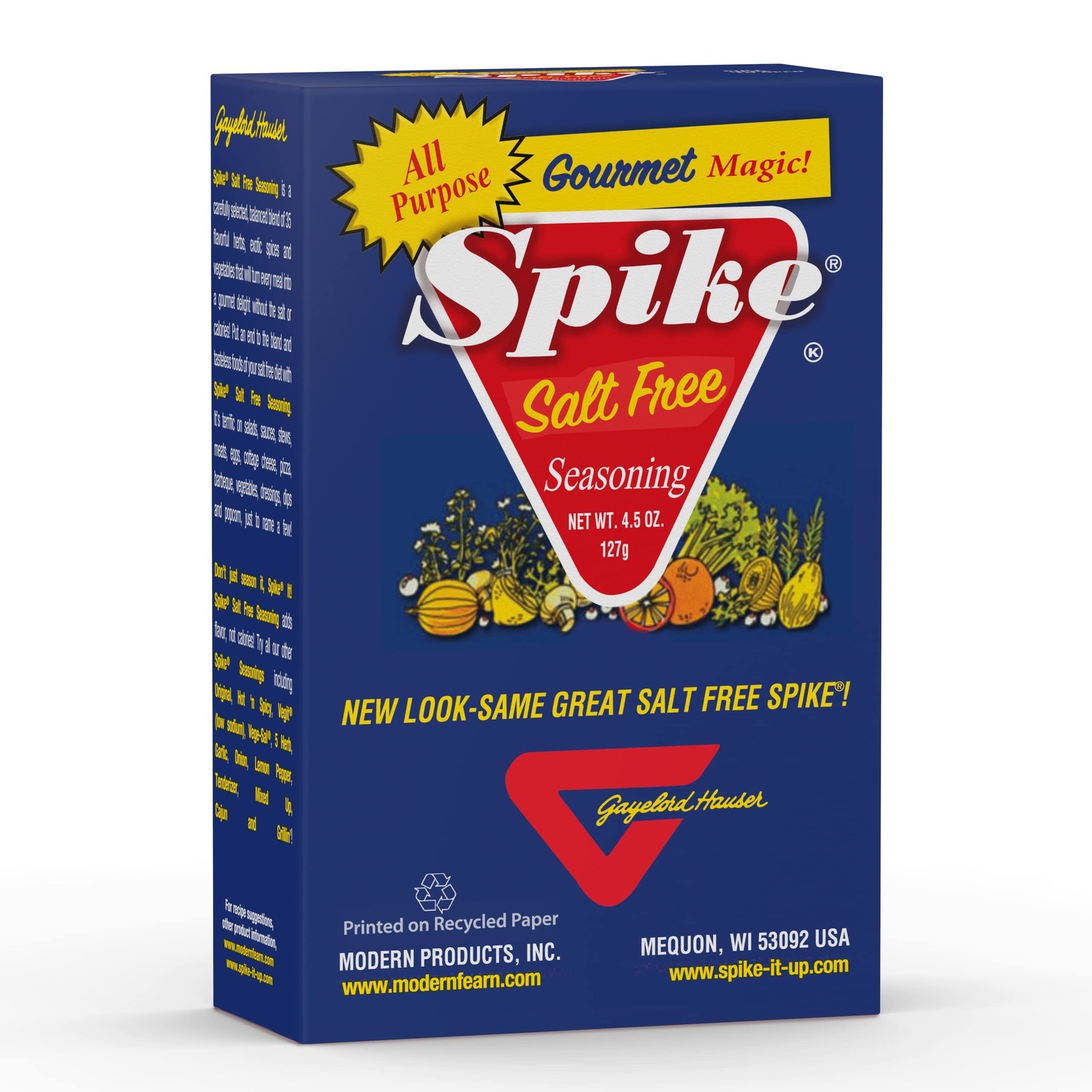 Spike Seasoning - Salt Free All Purpose 4.5 Ounce (Pack of 1)