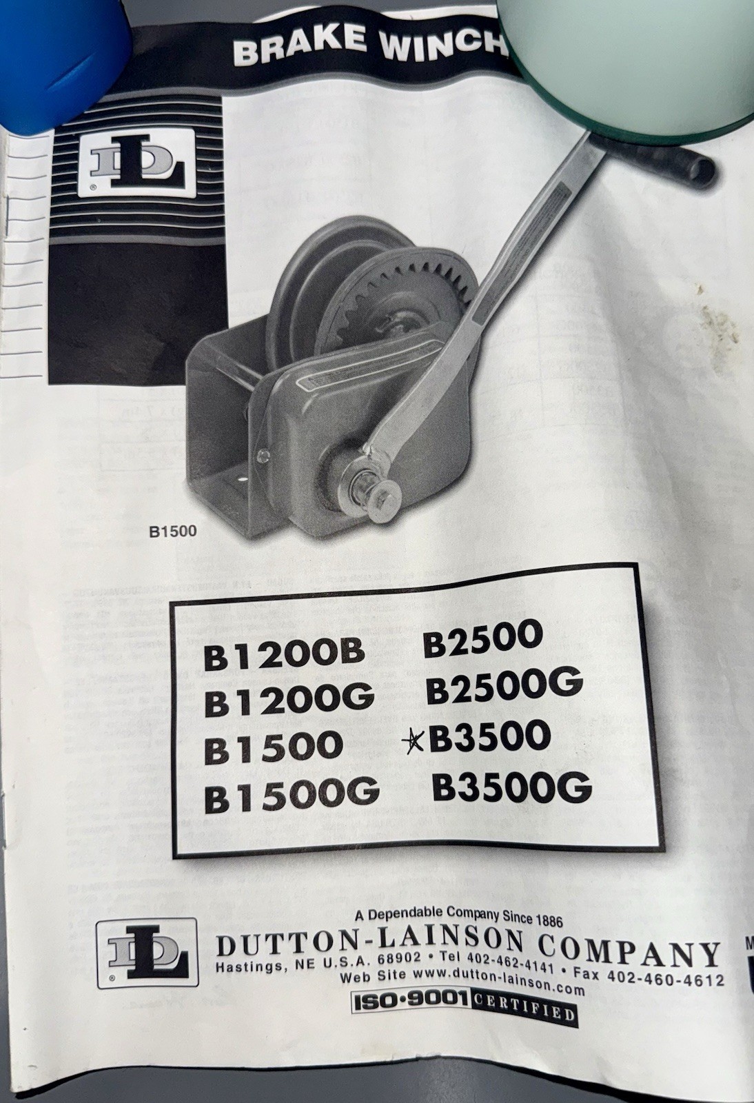 Dutton Lainson Company Brake Switch (missing Parts) B3500 Used