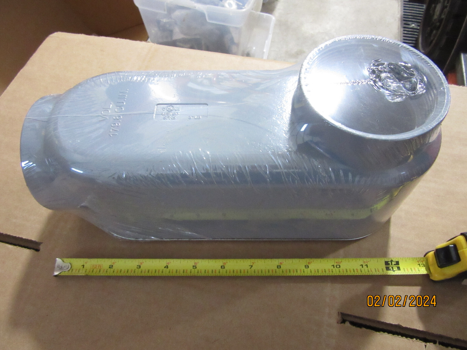 Topaz LB8CG Aluminum Rigid 3" LB Threaded Conduit Body With Cover & Gasket New!!
