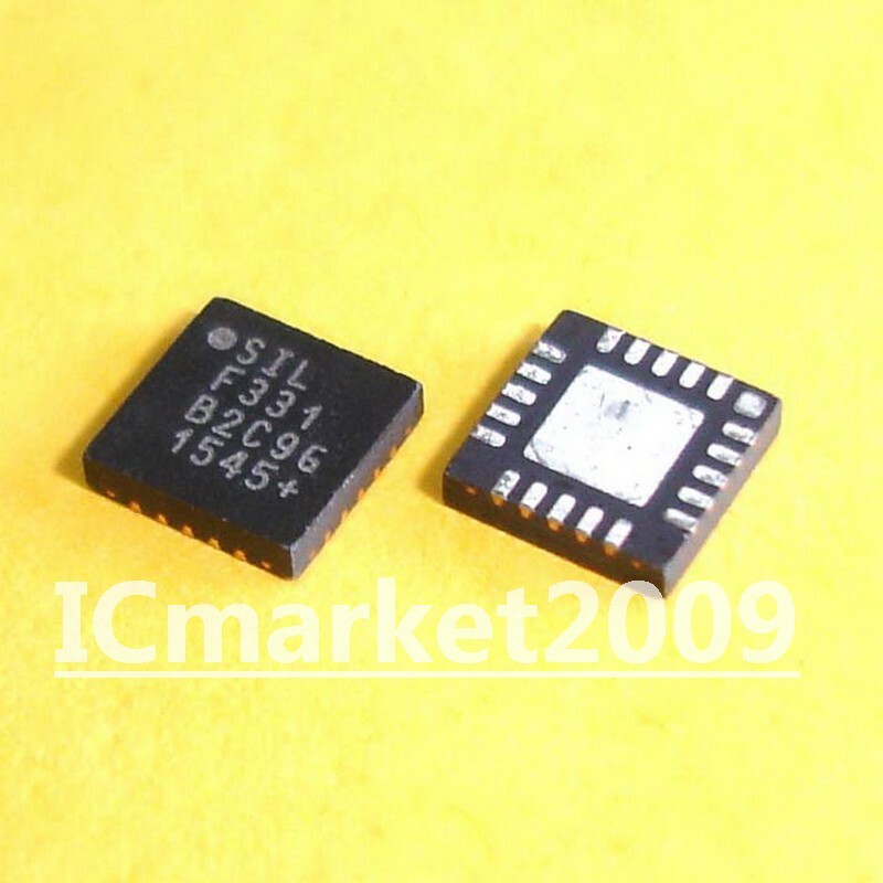2 PCS C8051F331-GMR QFN-20 F331 25 MIPS, 8 kB Flash, 20-Pin Mixed-Signal MCU