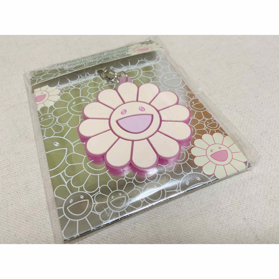 Takashi Murakami Flower Rubber Key Ring Light Pink