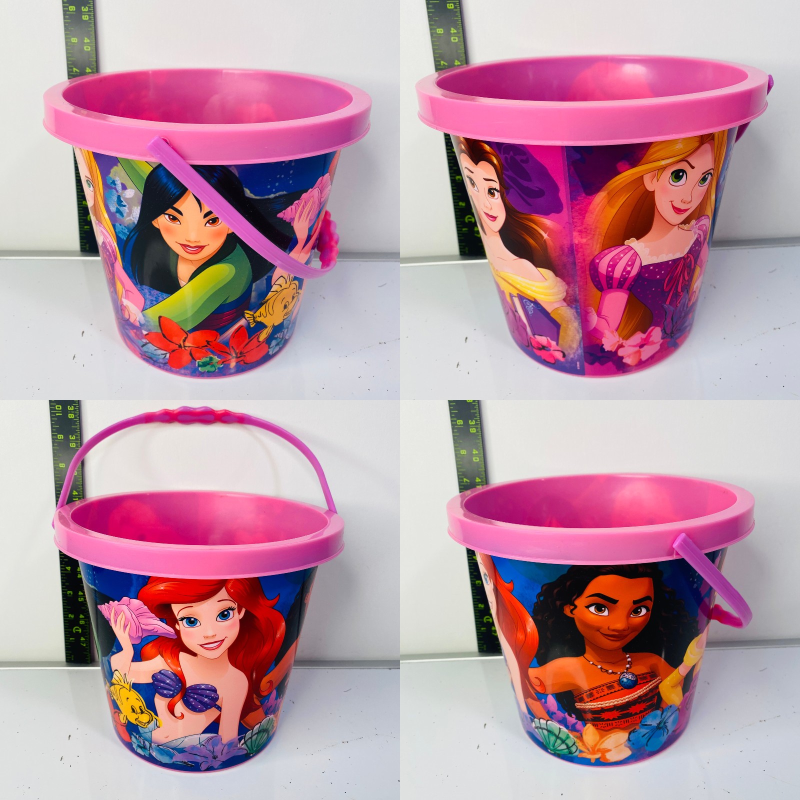 Disney Princess Pail | Kids Moana Mulan Rapunzel Belle Disney Easter Basket