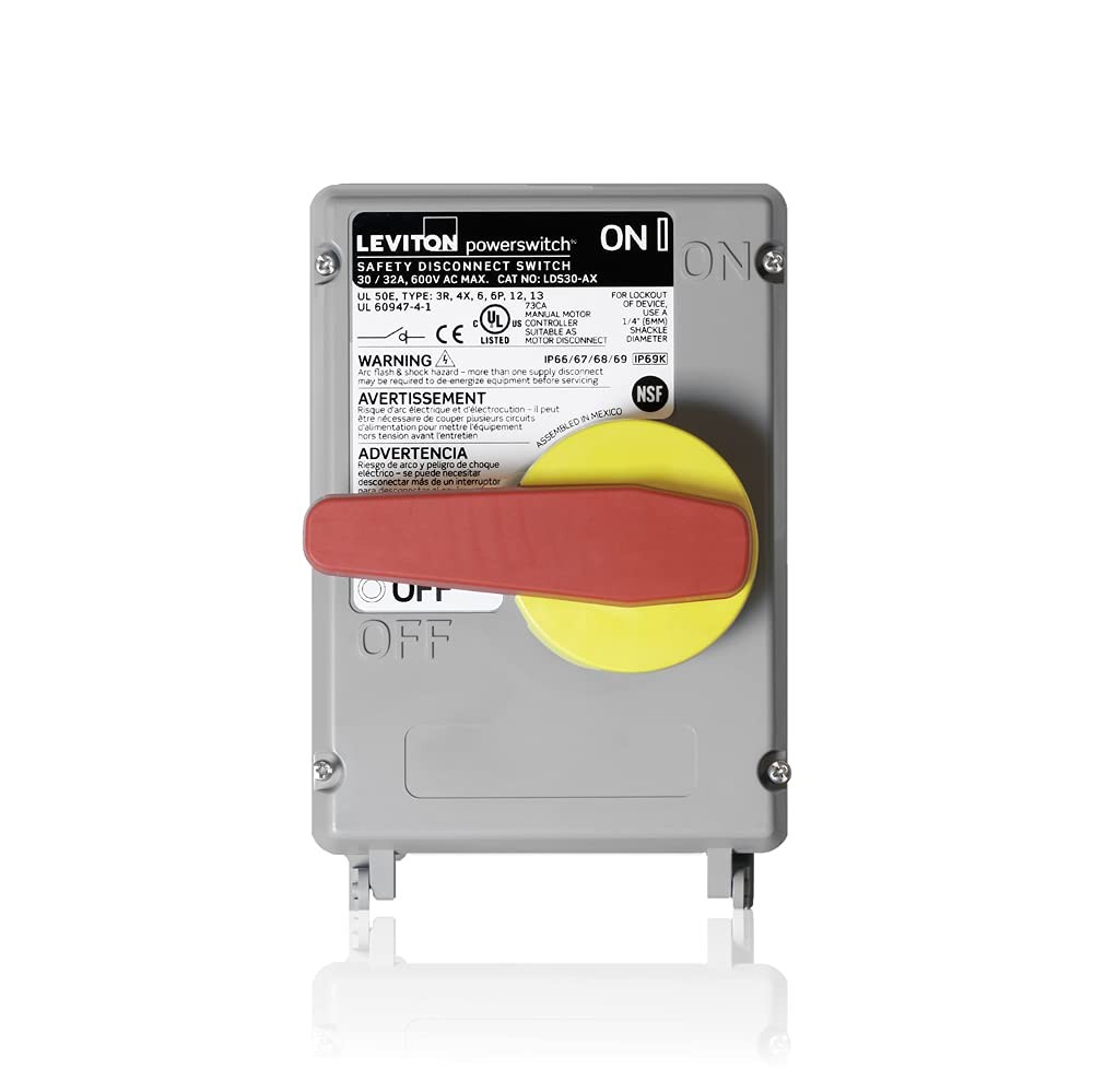Leviton Non-Fused Powerswitch Safety Disconnect Switch with Factory Gray