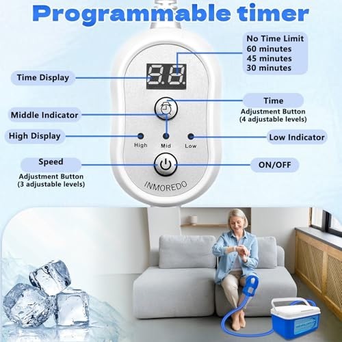 Ice Therapy Machine for Knee Surgery Cold Therapy with Programmable Timer