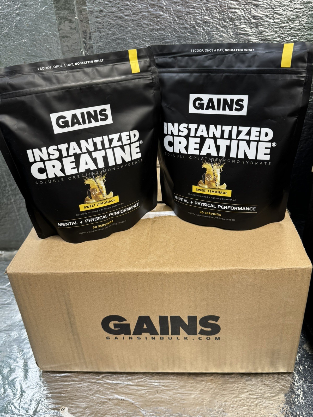 Gains in Bulk Instantized Creatine Monohydrate 60 servings 2 packs 30 servings