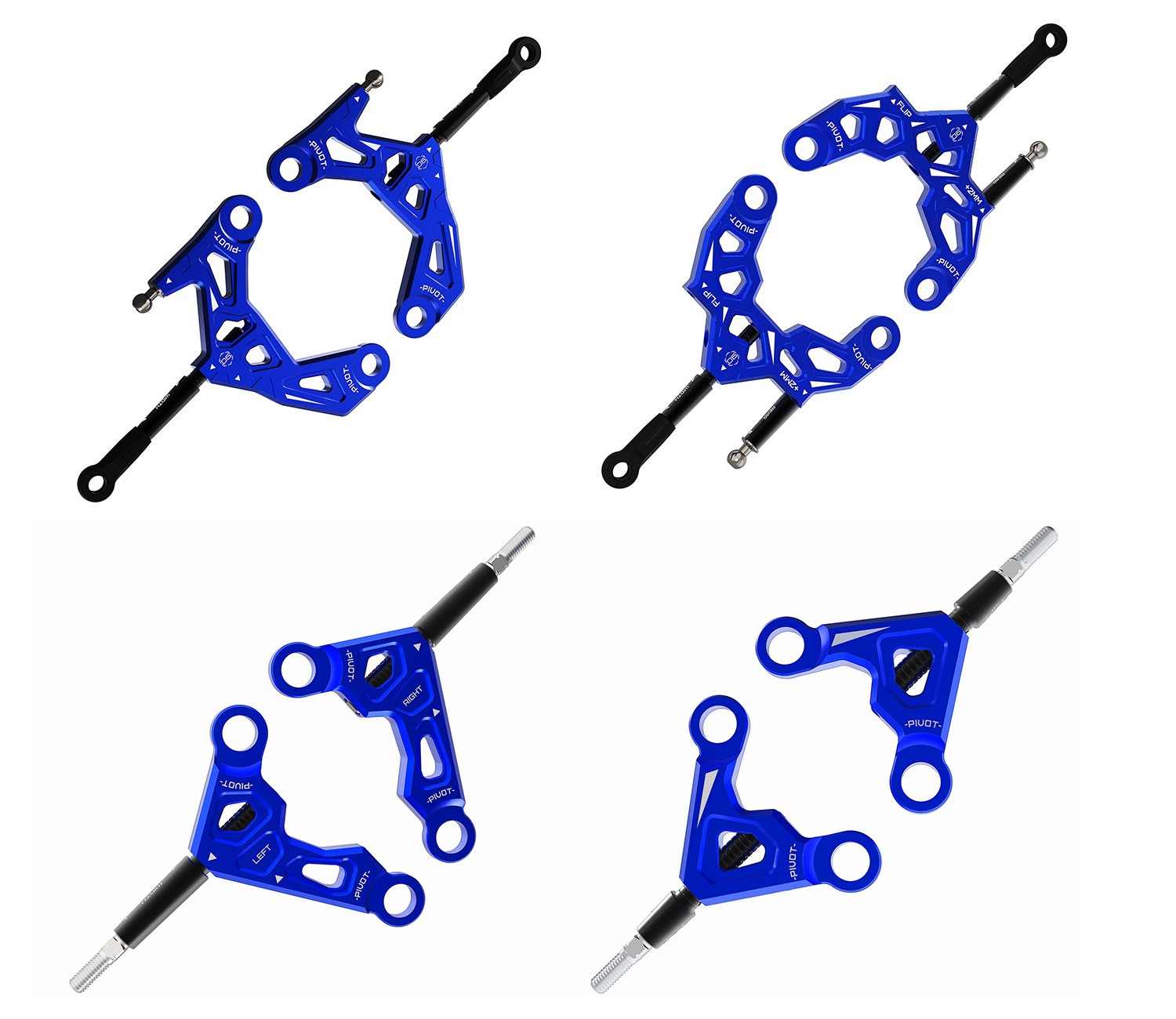 3RACING FULL SUSPENSION ARM F & R UPPER LOWER FOR 1/10 AUPER D6S SPORT RC CAR