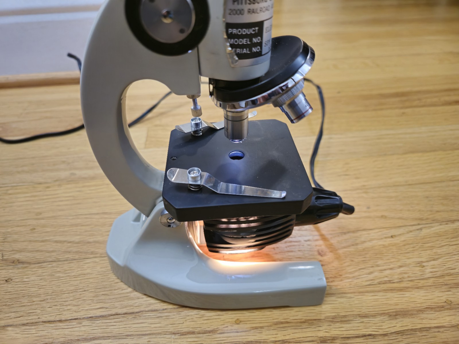 SPI Southern Precision Instrument Lab Microscope No. 1852 Pittsburgh Elementary!