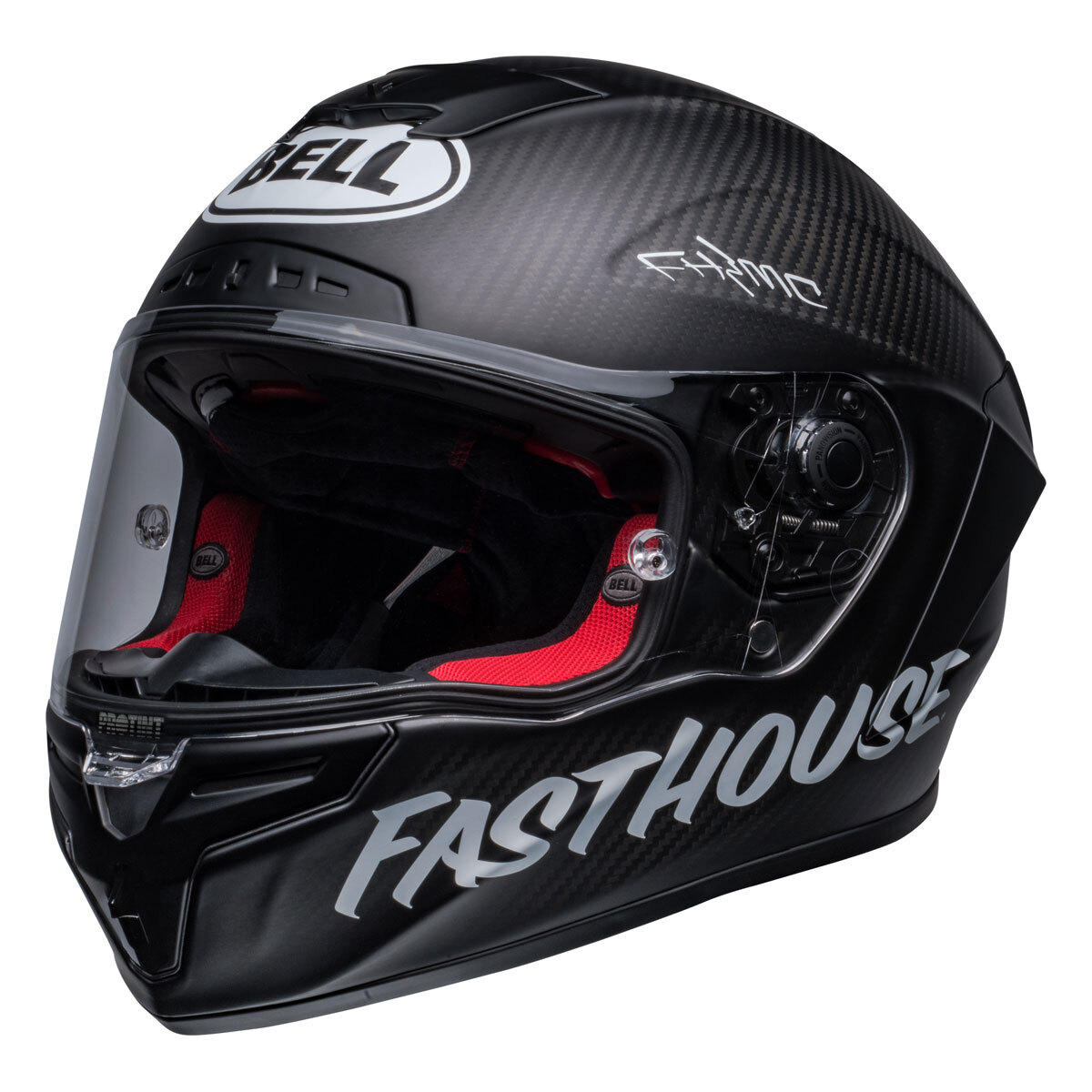 BELL RACE STAR FLEX DLX FASTHOUSE STREET PUNK GLOSS BLACK FULL FACE HELMET