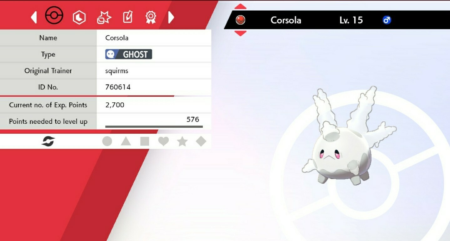 Event Corsola For Pokémon Sword & Shield