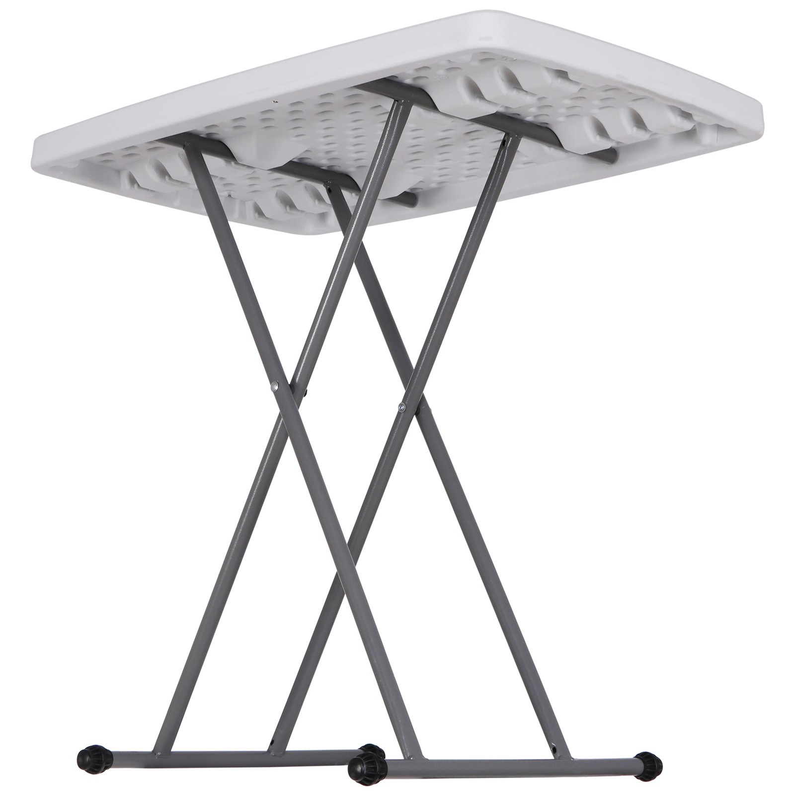 30 Inch Heavy Duty Rectangular Folding Table Dining Utility Table TV Tray White