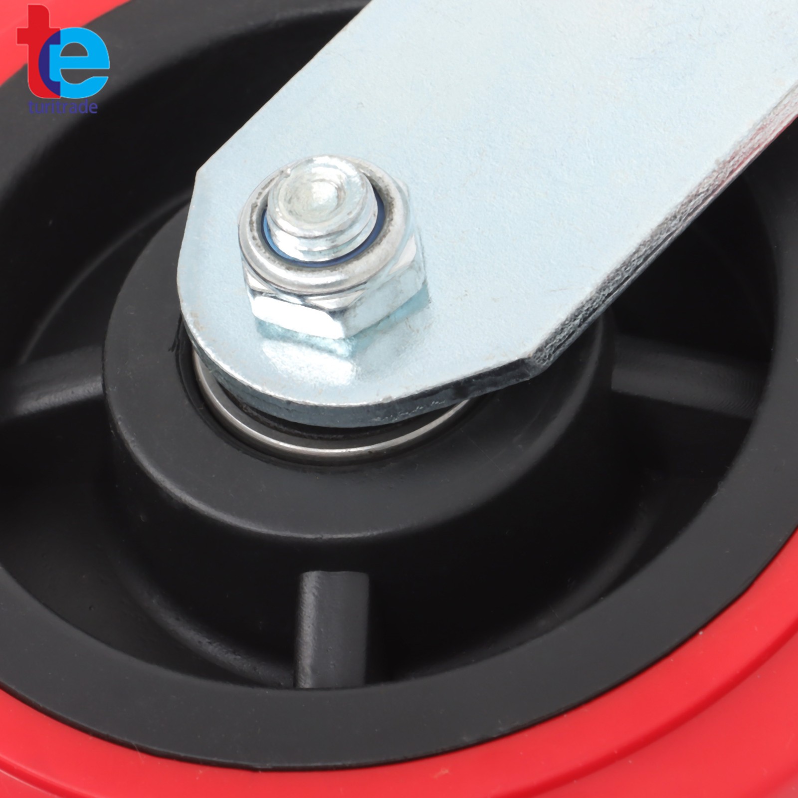 4 Pack Polyurethane 6 Inch Swivel Caster Wheels Heavy Duty 4000Lbs Load Capacity