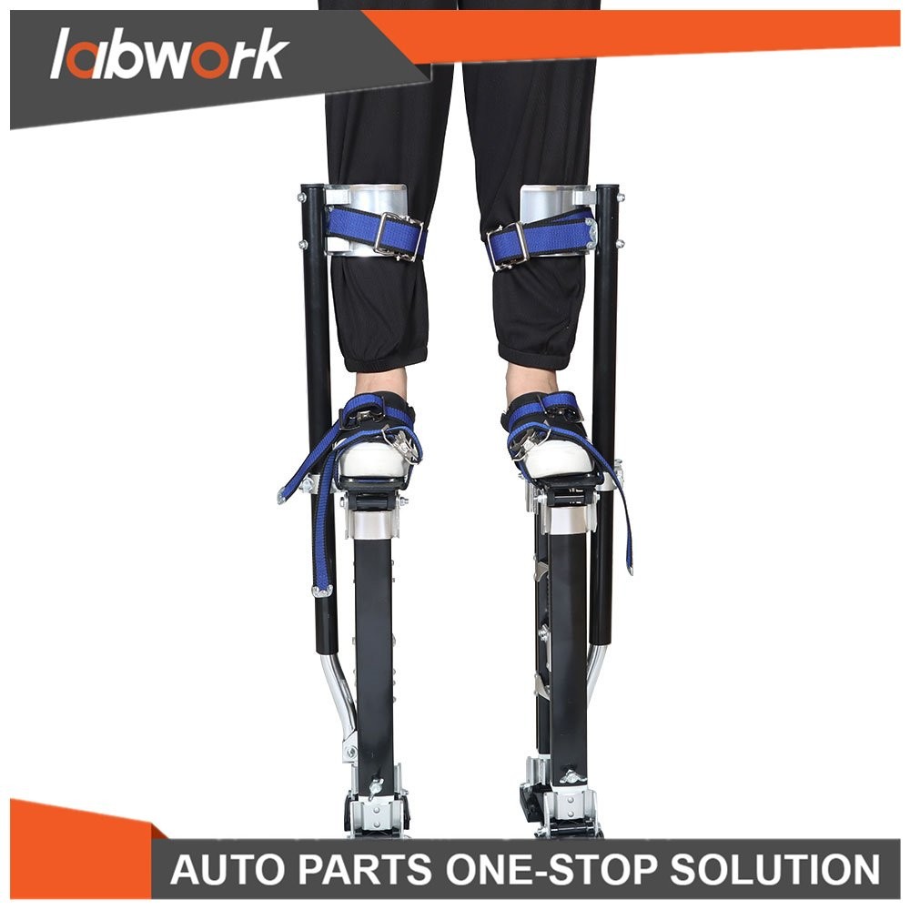 Labwork Black Adjustable 18”-30” Drywall Stilts Tool For Painters Walking Taping